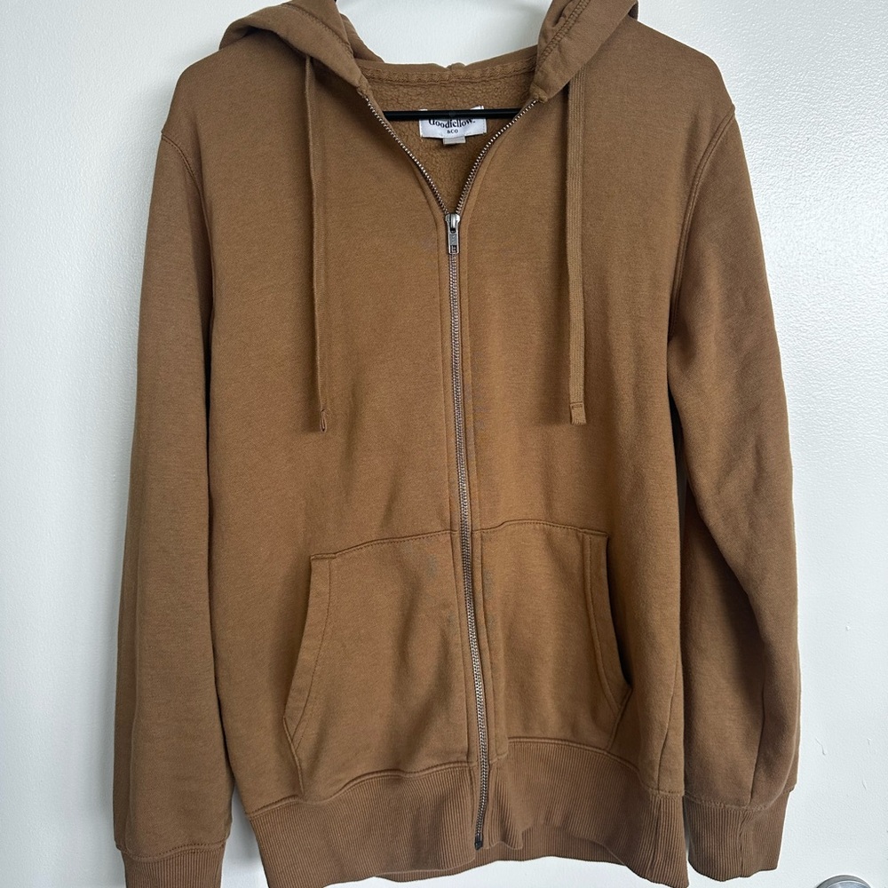 Goodfellow & Co Tan Zip-Up Hoodie